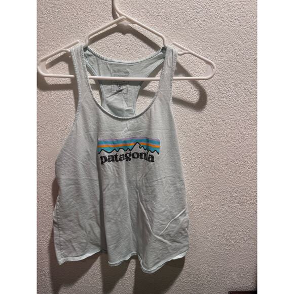 Patagonia Women's Racerback Tank‎ Top | Logo Graphic | Size Small | Lightweight - Picture 1 of 3